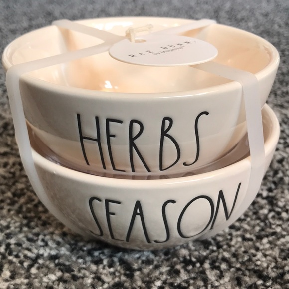 RAE DUNN HERBS and SEASON mini bowls - Picture 1 of 4